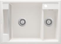 Кухонная мойка Deante Magnetic ZRM A503, гранит, 69 см x 50 см x 21.9 см, белый цв.