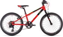 Bērnu velosipēds Cube, melna krās./sarkana krās./zaļa krās., 20", 20"