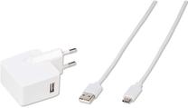 Telefono įkroviklis Vivanco, USB Type C/USB Type A, 120 cm, balta sp.