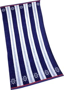 Vannas dvielis Greno RPI-07, zila krās./balta krās., 170 cm x 90 cm