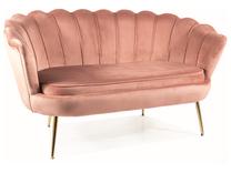 Sofa Camellia, rožinė sp., 135 x 76 cm x 77 cm