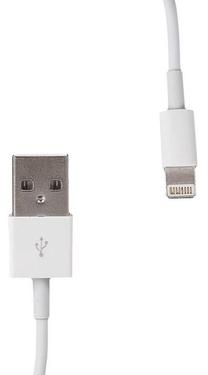 Laidas Whitenergy USB, Apple Lightning, 0.3 m, balta sp.