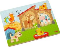 Обучающий деревянный пазл Haba, 1.5 см, многоцветный, 7 шт.