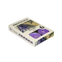 Свеча, ароматическая/чайная свеча/свеча-таблетка, 4 час, 6 шт., фиолетовый цв.