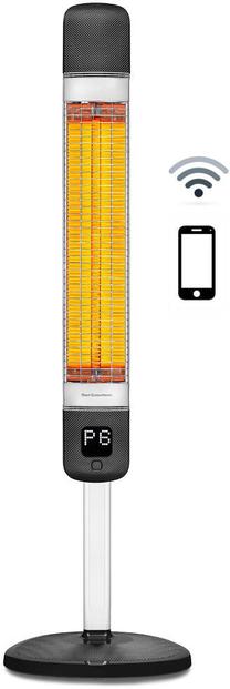 Infrasarkanais sildītājs Luxeva Mila, 2.5 kW, Balta krās./Melna krās.