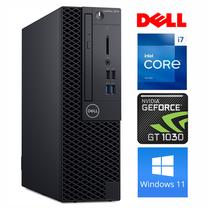 Stacionarus kompiuteris Dell, atnaujintas Intel Core i7-9700, 512 GB, DDR4 16 GB, SSD 512 GB, Nvidia GeForce GT1030 2 GB GDDR5, Windows 11 Pro OptiPlex 3070 SFF
