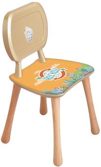 Vaikiška kėdė Kalune Design PMTK03-CHR, aukso sp./medžio sp./oranžinė sp., 23 cm x 65 cm