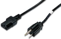 Laidas Assmann NEMA, IEC C13, 1.8 m, juoda sp.