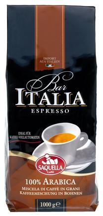 Kavos pupelės Saquella Bar Italia Espresso 100% Arabica, 1 kg