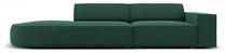 Sofa Micadoni Home Jodie Rounded Open 3 Seats, žalia sp., kairinė, 262 x 102 cm x 70 cm