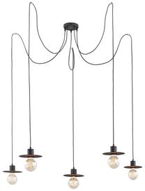 Valgusti rippuv Argon Corso 2078, E27, 5 x 15 W, ilma katteta / must v.