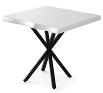 Stalas Kalune Design Safir, balta sp., 80 cm x 80 cm x 75 cm