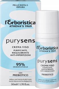 Veido kremas L'Erboristica Purysens Purifying Rebalancing Anti-Imperfection, 50 ml