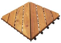 WPC terasų plytelė VLX Solid Acacia 310120, 30 cm x 30 cm x 2.4 cm, ruda sp., 10 vnt.