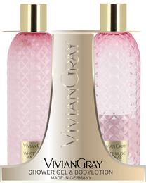 Ķermeņa mazgāšanas komplekts Vivian Gray Gemstone White Musc&Ananas, 2 gab.