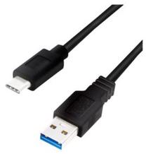 Кабель Logilink CU0166 USB Type-A, USB Type C, 0.15 м, черный цв.