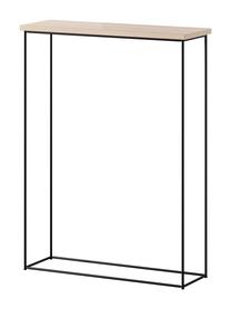 Konsoles galds ADRK Sili, melns krās./sonoma ozola krās., 60 cm x 20 cm x 80 cm