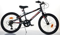 Dviratis Bimbo Bike Virus Boy, vaikams, juoda sp., 20" Prekė su pažeista pakuote.