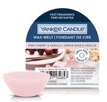Воск Yankee Candle Pink Cherry & Vanilla, 8 час, 22 г, розовый цв.