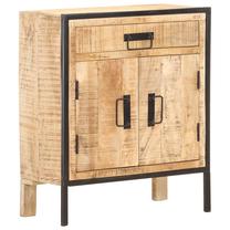 Spintelė VLX Rough Mango Wood 287863, ruda/juoda, 60 cm x 30 cm x 75 cm