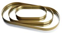 Metalinių dekoratyvinių padėklų veidrodiniu dugnu komplektas Mondex