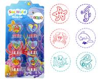Zīmogu komplekts Lean Toys Sea World LN9979, sarkana krās.