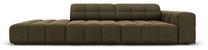 Sofa Micadoni Home Jennifer Velvet 3 Seats, žalia sp., kairinė, 262 x 102 cm x 70 cm
