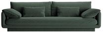 Sofa Micadoni Torino Structured, žalia sp., 250 x 103 cm x 83 cm