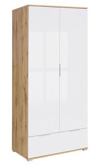 Spinta Zele, ąžuolo sp./balta sp., 90.5 cm x 56.5 cm x 195 cm