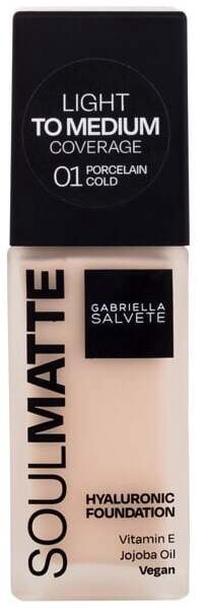 Skystas makiažo pagrindas Gabriella Salvete Soulmatte, 01 cold porcelain, 30 ml