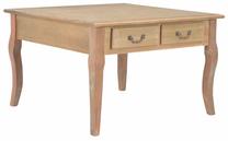 Kavos staliukas VLX Wood 280064, ruda sp., 80 cm x 80 cm x 50 cm