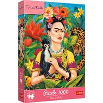Dėlionė Trefl Frida Kahlo Portrait In The Jungle, 68.3 cm x 48 cm, 1000 vnt., įvairių spalvų