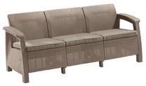 Õuesohva Keter Corfu Love Seat Max 17197959, hele pruun v., 182 cm x 70 cm x 79 cm