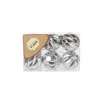Eglutės žaisliukų rinkinys Christmas Touch SY17QJHB-669, sidabro sp., 6 cm, plastikas, 6 vnt.