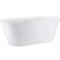 Vonia, laisvai pastatoma Rea Milano, 170 cm x 73 cm x 55 cm, ovalas, balta sp.