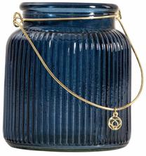 Žibintas Homla Fig 242100, stiklas, Ø 10 cm, 11 cm, tamsiai mėlyna - navy