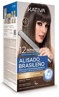 Набор средств по уходу за волосами Kativa Brazilian Straightening Pro Dark Case, 6 шт., 225 мл