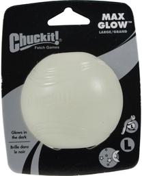Игрушка для собаки, мячик Chuckit! Max Glow, 7.6 см, Ø 7.6 см, белый цв.