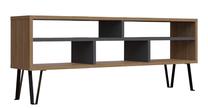 ТВ стол Kalune Design Ebuda, антрацитовый цв./дубовый цв., 25 см x 120 см x 46.6 см