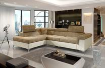 Kampinė sofa Eridano Berlin 03, Soft 33, šviesiai ruda sp., kairinė, 202 x 275 cm x 90 cm