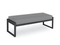 Lauko suoliukas Calme Jardin Nicea CAL_BCH_83_F2_NICEA3, antracito sp./grafito sp., 45 cm x 130 cm x 44 cm