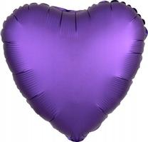 Fooliumist õhupall erikujuga Amscan Lustre Heart, violetne v.