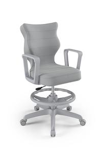 Детское рабочее кресло Norm Velvet 03, 63 x 63 x 99 см, серый цв.