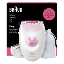 Epilators Braun Silk·épil SE3-033, balta krās./rozā krās.