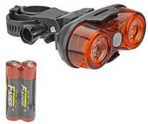 Dviračių žibintas Azimut Power LAMR190, plastikas, juoda sp./raudona sp.