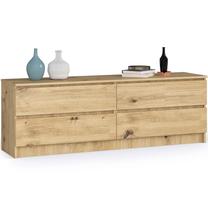 Komoda Akord K160 4SZ CLP, ąžuolo sp., 55 cm x 160 cm x 40 cm