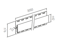 Apdailos juostelė Vox, balta sp., 305 cm x 7.6 cm