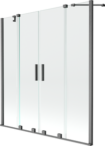 Vannas siena Mexen Velar Duo II, 150 cm x 150 cm, pelēka krās./rūdītais