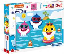 Pusle Clementoni Baby Shark 28519, 42 cm x 62 cm, 24 tk, mitmevärviline