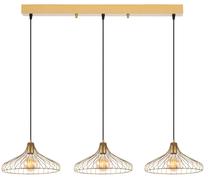Valgusti rippuv Opviq Depay 11256 942FLG1431, E27, 3 x 40 W, kuldne v. / kuldne v.
